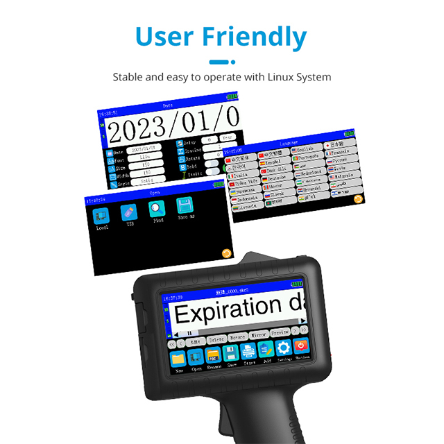Best Price Handheld Inkjet Production Printer Intelligent Coding Machine Production Date Price Tag Number Digital Graphics logo